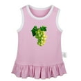 thumbnail image 1 of Fruit Grape Pattern Dresses For Baby, Newborn Babies Skirts, Infant Princess Dress, 0-24M Kids Graphic Clothes (Pink Sleeveless Dresses, 18-24 Months), 1 of 4