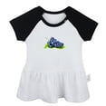 thumbnail image 1 of Fruit Grape Pattern Dresses For Baby, Newborn Babies Skirts, Infant Princess Dress, 0-24M Kids Graphic Clothes (Black Raglan Dresses, 0-6 Months), 1 of 4