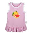 thumbnail image 1 of Fruit Grapefruit Pattern Dresses For Baby, Newborn Babies Skirts, Infant Princess Dress, 0-24M Kids Graphic Clothes (Pink Sleeveless Dresses, 0-6 Months), 1 of 4