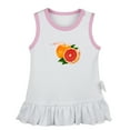 thumbnail image 1 of Fruit Grapefruit Pattern Dresses For Baby, Newborn Babies Skirts, Infant Princess Dress, 0-24M Kids Graphic Clothes (White Sleeveless Dresses, 0-6 Months), 1 of 4