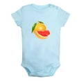 thumbnail image 1 of Fruit Graperfruit Image Print Rompers For Babies, Newborn Baby Unisex Bodysuits, Infant Jumpsuits, Toddler 0-24 Months Kids One-Piece Oufits (Blue, 12-18 Months), 1 of 4