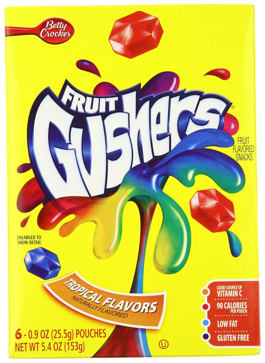 Fruit Gushers Fruit Flavored Snacks Tropical Flavors 6 Count Pouches fruit-gushers-fruit-flavored-snacks-tropical-flavors-6-count-pouches