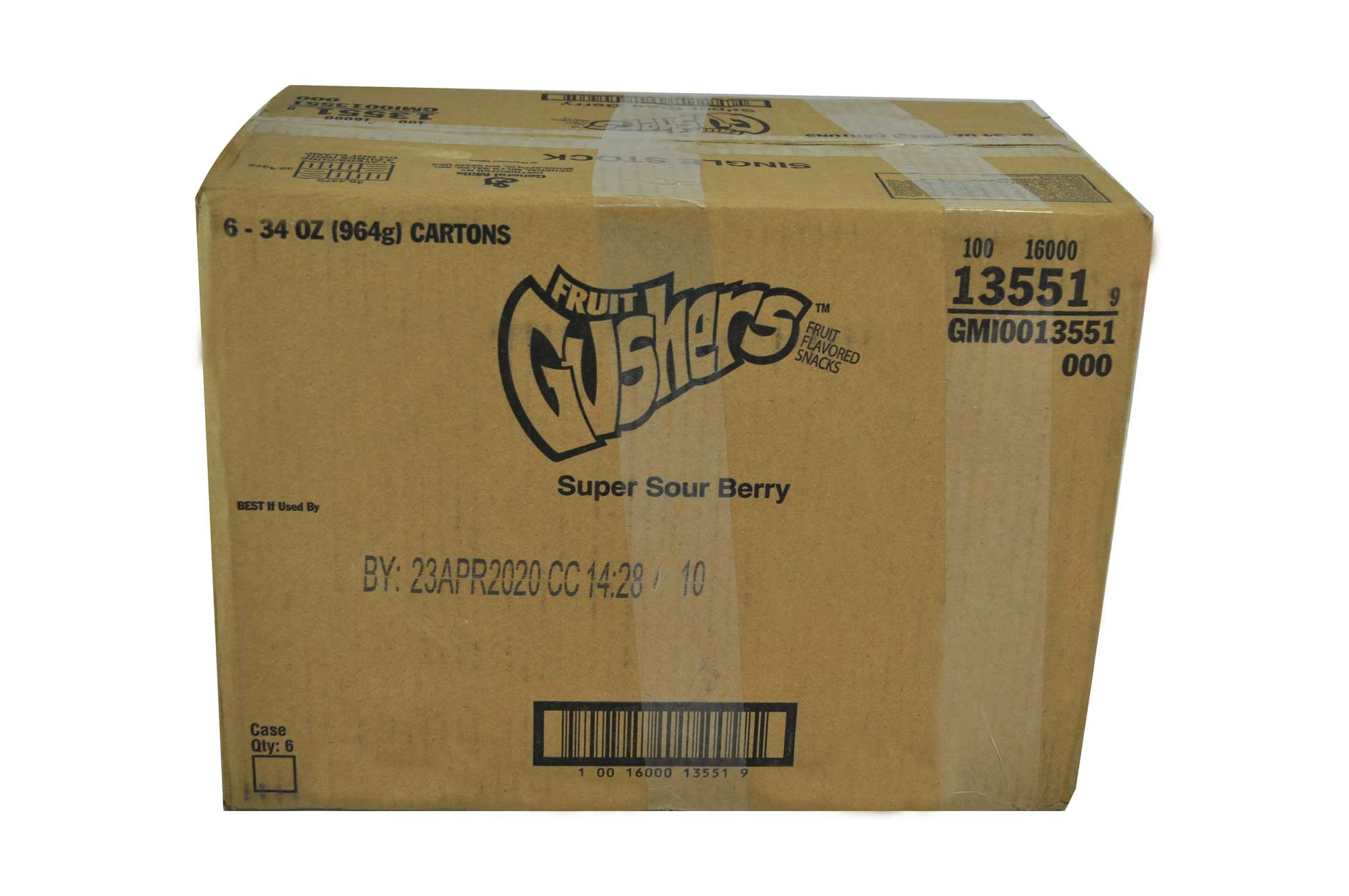 Fruit Gushers Super Sour Berry Fruit Snacks, 34 Ounce