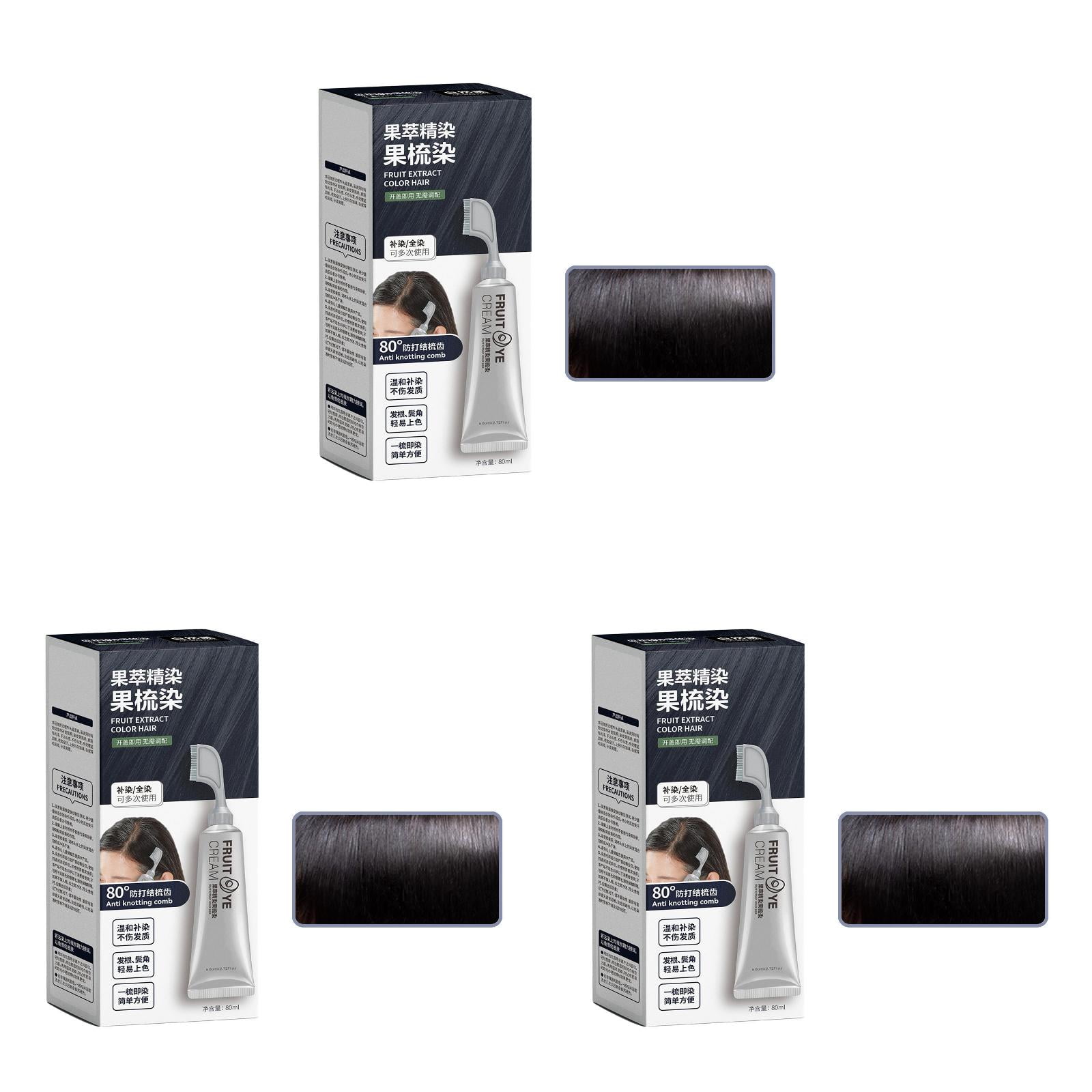 Fruit Hair Dyeing Comb Black Fruit Dyeing Natural Fruit Hair Dye Hair