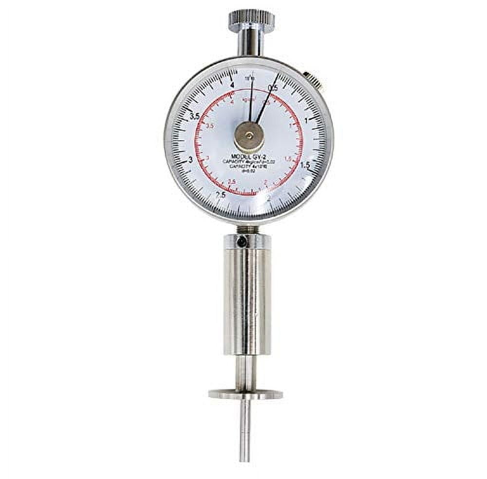 Fruit Hardness Tester Fruit Penetrometer Sclerometer Fruit Penetrometer Fruits Sclerometer Fruit Firmness Tester Fruit Durometer Hardness Tester 0.5-4kg/cm 2 (x10 5pa) Pressure Hea