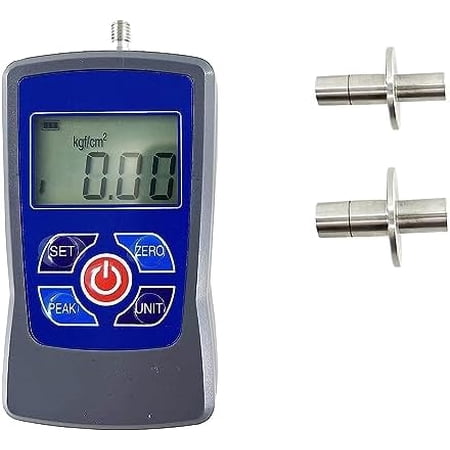 Fruit Hardness Tester Meter Digital Fruit Penetrometer with Two Measuring Head Dim F7.9mm and F11.1mm Range 0.2~15Kgf/cm2 0.4~30Kgf/cm2 for Measuring The Hardness of Soft and Hard Fruits