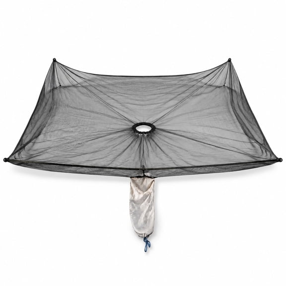 Fruit Harvesting Net with Collection Bag and Export Hoop, 13 x 12.5 ft, HDPE, for Walnut Olive Chestnut Plum Trees