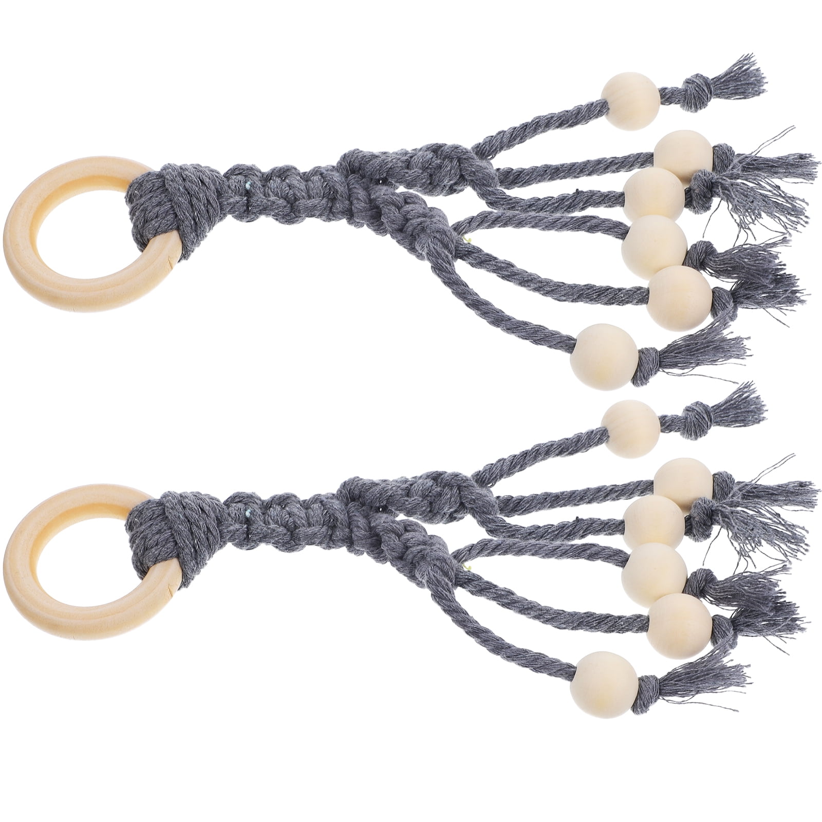 Fruit Holder Decor Fruits Hanger 2 Pcs Cotton Rope Storage Bag Coat