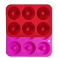 thumbnail image 1 of Fruit Ice Mold 2Pc Silicone Donut Baking Pan Non-Stick Mold Dishwasher Decoration Tools, 1 of 2