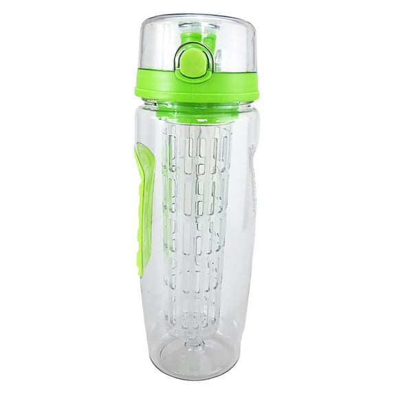 Fruit Infuser Water Bottle - Leak Proof Sports Bottle with Strainer Spout for Gym, Cycling & Outdoor Fitness