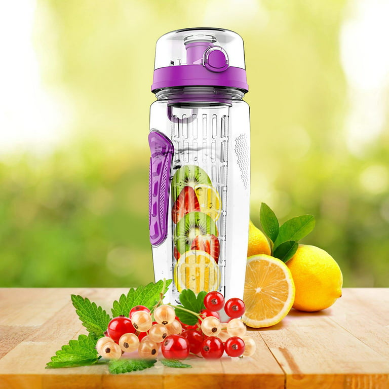 25oz Fruit Infuser Sport Bottle  Imprinted Motivational Water Bottles