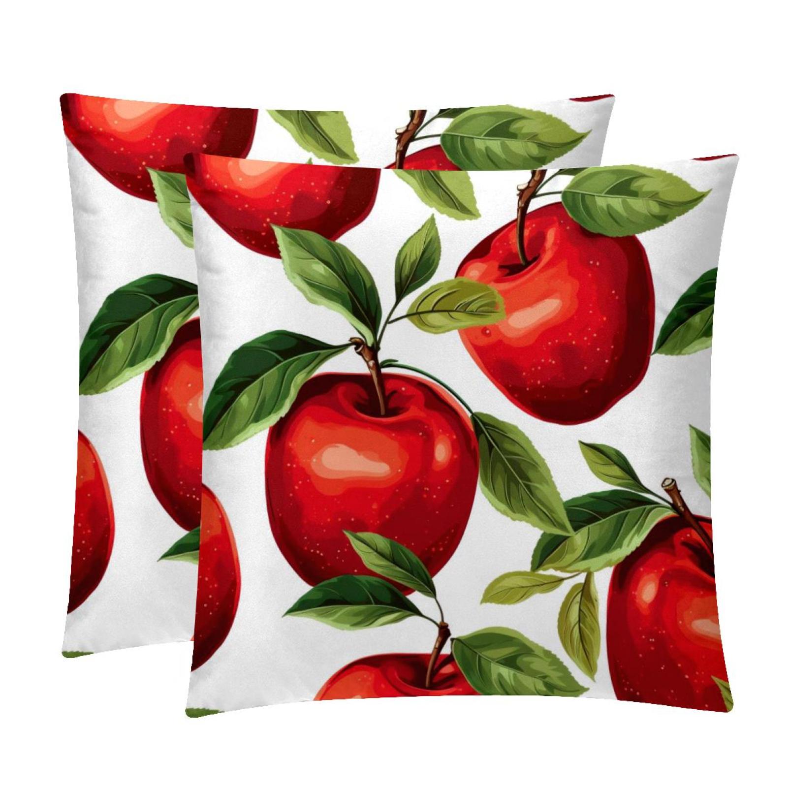 Fruit Inserts Set of 2 Bed Pillow Inserts with Unique Patterns