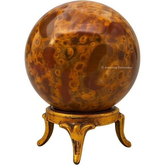 Fruit Jasper Crystal Ball Sphere 2" Inches