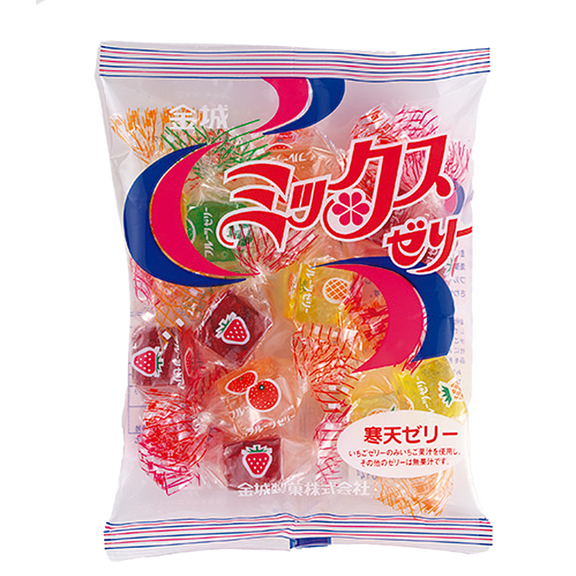 Fruit Jelly Candy, Mixed Fruit Assorted Flavor Soft Chewy Snacks, 20 Pieces Pack