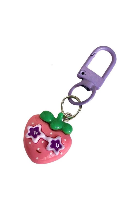 Fruit Key Pendant Plastic/Resin Texture for Woman Girls Fashion Lover Present