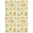thumbnail image 1 of Fruit Kitchen Towels Set of 4 – Lemon Themed 18x26 Inch Dish Towels, Absorbent Soft Cotton Tea Towels for Kitchen and Home Decor, 1 of 3