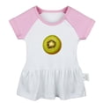 thumbnail image 1 of Fruit Kiwi Pattern Dresses For Baby, Newborn Babies Skirts, Infant Princess Dress, 0-24M Kids Graphic Clothes (Pink Raglan Dresses, 12-18 Months), 1 of 4