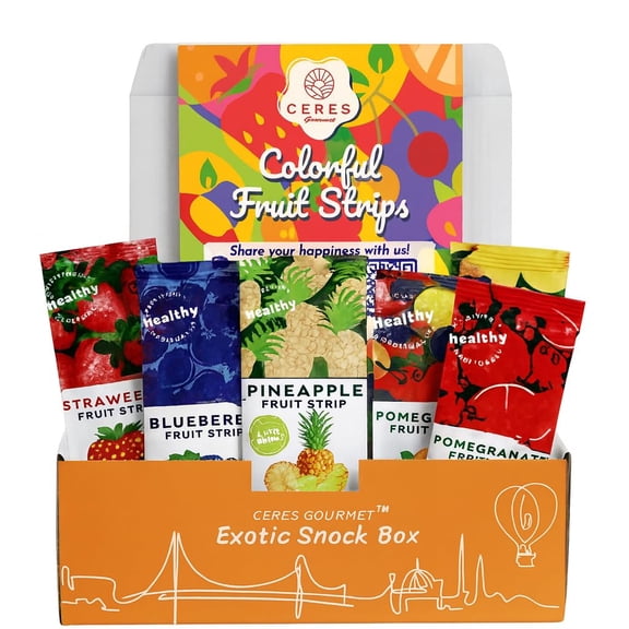Fruit Leather Variety Pack, 48 Pcs Real Fruit Snacks for Adults and Kids, Vegan Gluten-Free No Added Sugar Fruit Bars with Pineapple, Strawberry, Blueberry, Mango, Pomegranate, and Berry Mix