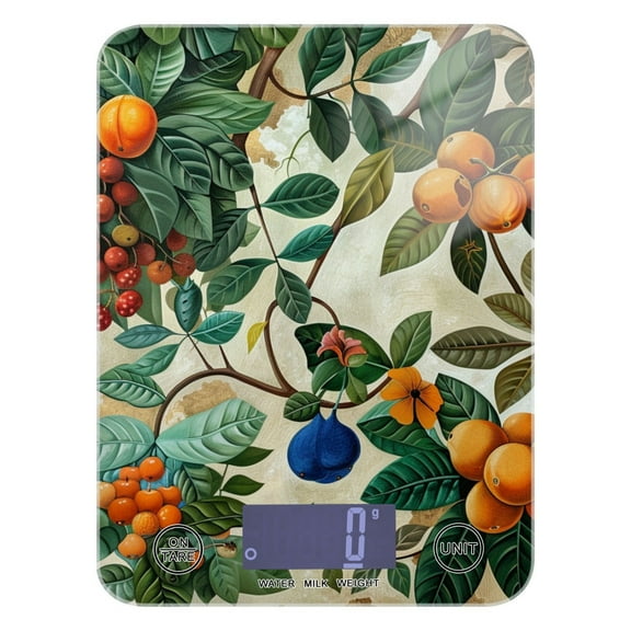 Fruit Leaves Food Scale Digital Kitchen Scale Waterproof Grams Ounces lbs for Weight Loss