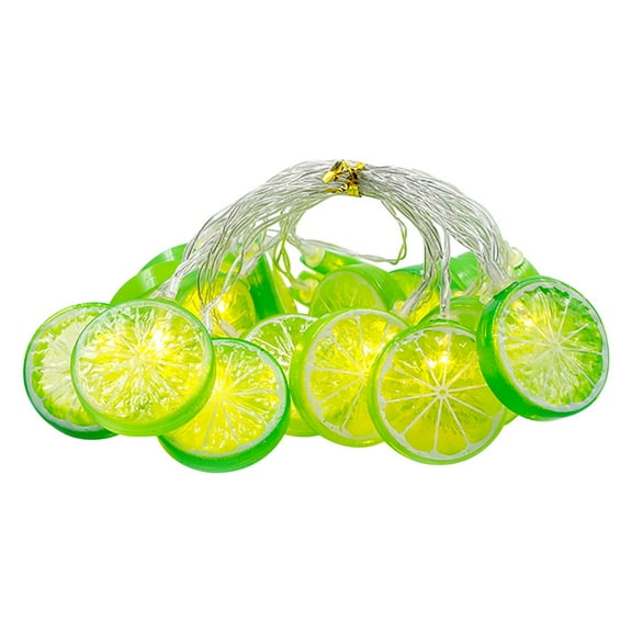 Fruit Lemon String Lights Lime Slice String Light LED Battery Powered Fairy String for Wedding Home Birthday