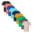 thumbnail image 1 of Fruit of the Loom- Iconic Shirt For Men | 4.6 oz, Men's Casual Short Sleeve Crew Neck Tee, Multi-Pack Assorted Tees, Mixed Color Bulk- 9 Pack Tees | Size Large, 1 of 5