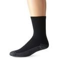 thumbnail image 1 of Fruit of the Loom Men's 6-Pack Heavy Duty Work Gear Crew Socks: Black, (Shoe Size: 6-12 Sock Size: 10-13) (Responds to Body Temperature, Fully Cushioned Sole, Odor Control, Reinforced Heel & Toe), 1 of 1