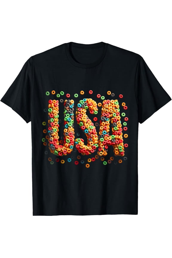 Fruit Loops Usa Cereal T Shirt Size S-5XL