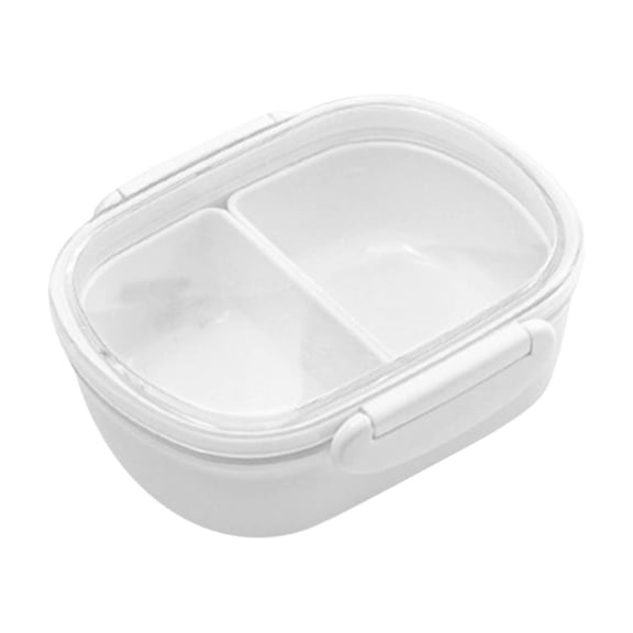 Fruit Lunch Box, Portable Fresh-keeping Bento Container with Compartments, Microwave Safe Snack Box, Leakproof Food Storage, Reusable Plastic Lunch Box