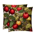 thumbnail image 1 of Fruit Luxurious Velvet Throw Pillow Inserts with Unique Patterns - Set of 2 Chair Pillow Covers - Available in 16x16, 18x18, 20x20 Inches for All Occasions, 1 of 6