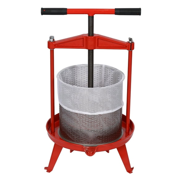 Fruit Manual Press Juices Press High Capacity 12 To 18 Pounds Juicer With Thick Stainless Steel t Basket , T-shaped Hand Shank For Orange, Grapes