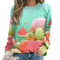 thumbnail image 1 of Fruit Mom Sweatshirt For Women Long Sleeve Pullover, 1 of 7