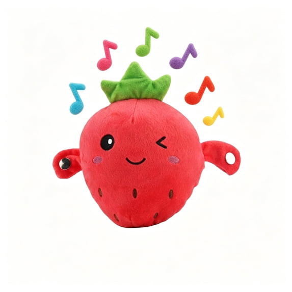 Fruit Music Rhythm Toy,Interactive Touch Sensor Sound Toy,Rechargeable Musical Entertainment Toy,Handheld Rhythm Response Figure,Portable Audio Play Toy,Interactive Music Activity Toy