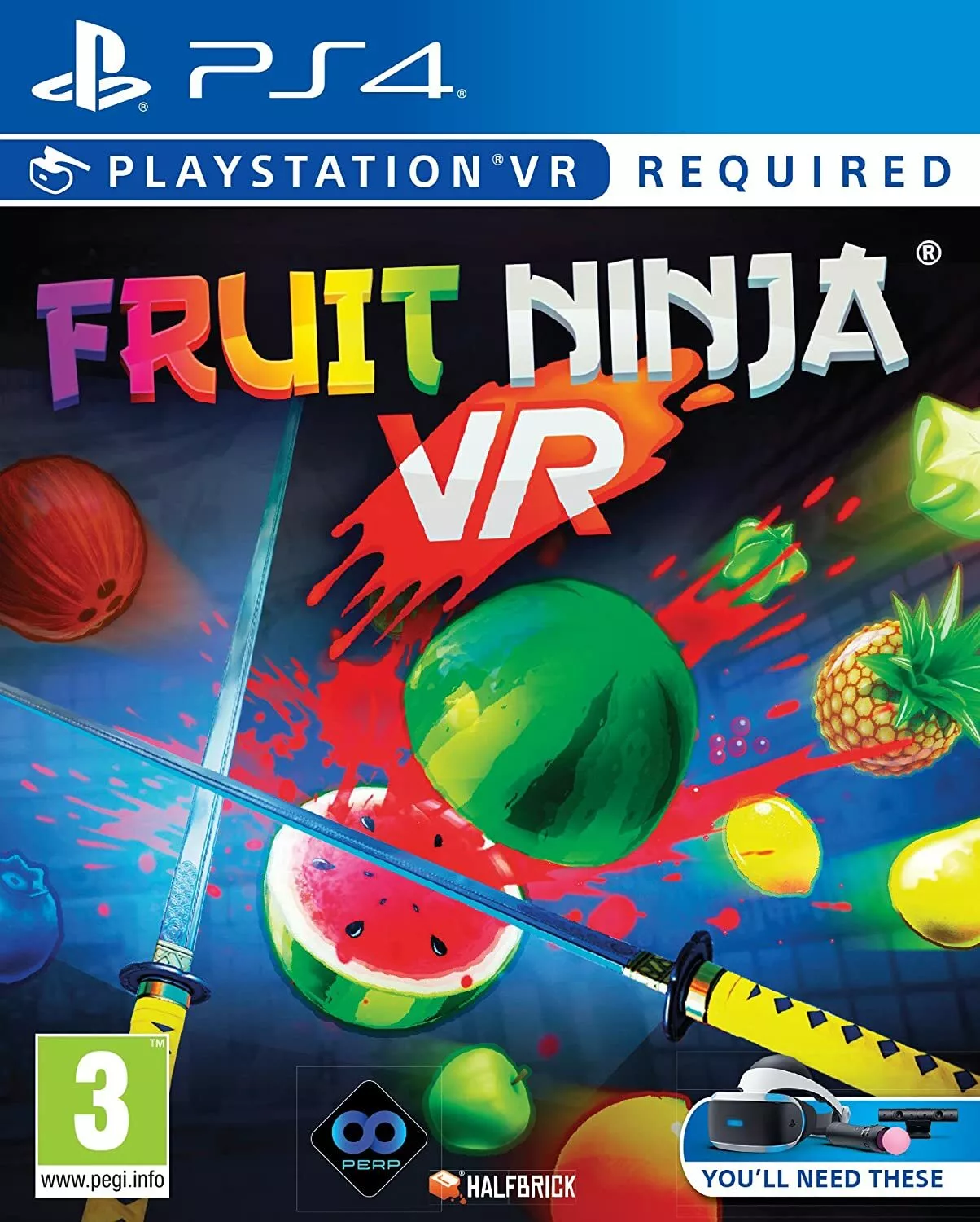Fruit Ninja PSVR PS4 Brand New Factory Sealed PlayStation VR required