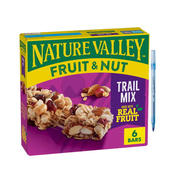 Fruit & Nut Trail Mix Chewy Granola Bars, 6 Count