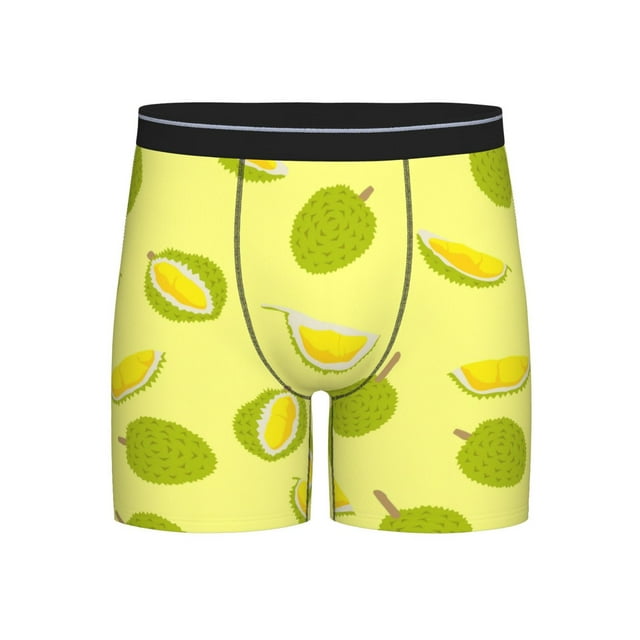 Fruit OF Durian Pattern Men's Underwear Boxer Briefs Soft Stretch Long ...
