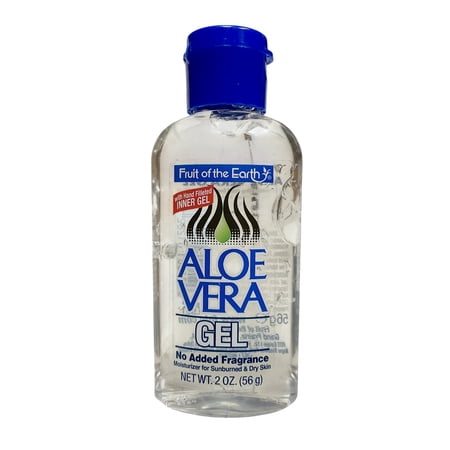 Fruit Of The Earth Aloe Vera 100% Gel, Moisturizing Therapy For Dry Or Irritated Skin - 2 Oz