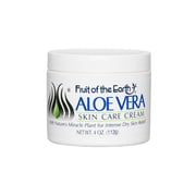 Fruit Of The Earth Aloe Vera Skin Care Cream, 4 oz 2 pack Bundle