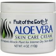 Fruit Of The Earth Aloe Vera Skin Care Cream, 4 oz 2 pack Bundle
