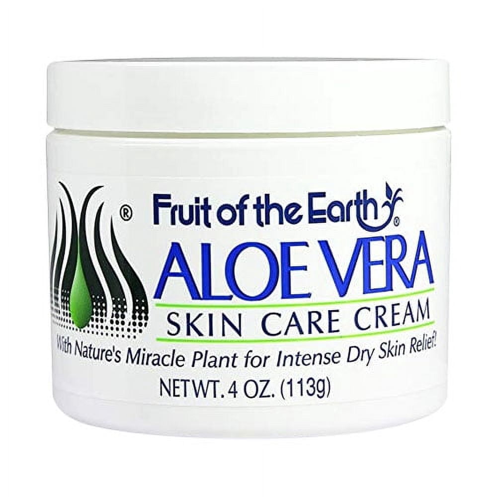 Fruit Of The Earth Pure Aloe Vera Skin Moisturizer Cream - Soothing Body  Care, 4 Oz - Walmart.com
