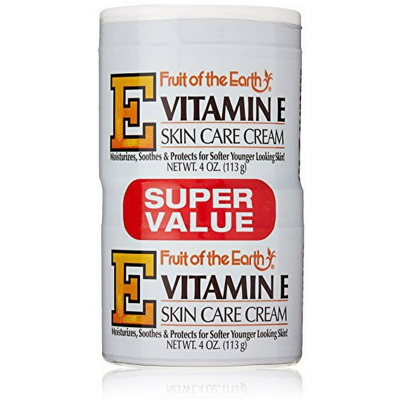 Fruit Of The Earth Bogo Cream Vitamin-E 4 Ounce Jar (118ml) (6 Pack)