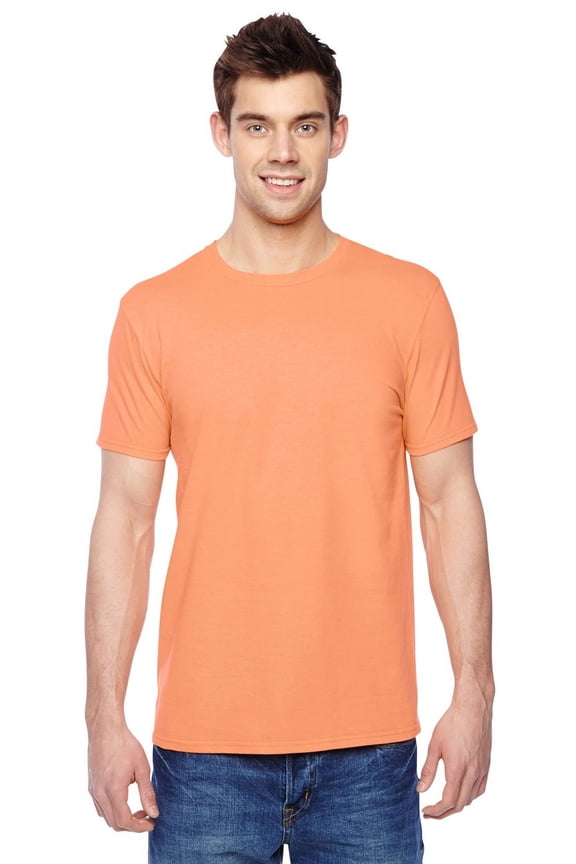 - Sofspun Crewneck T-Shirt - SF45R, 2X, Orange Sherbet
