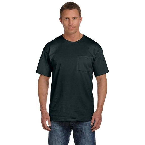 Fruit Of The Loom 3931P Adult 5 Oz. Hd Cotton Pocket T-Shirt