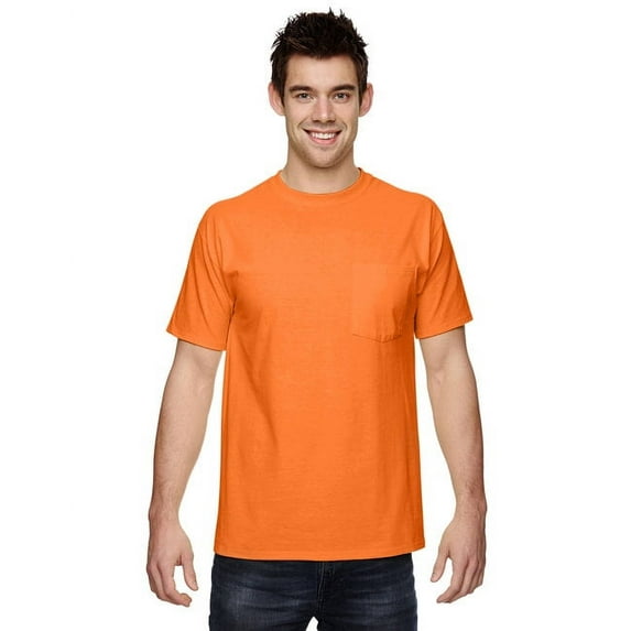 Fruit Of The Loom 3931P Adult 5 Oz. Hd Cotton Pocket T-Shirt