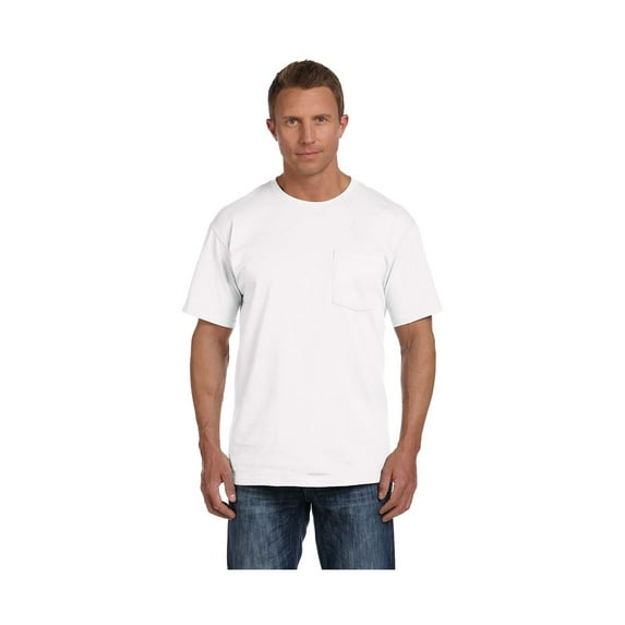 Fruit Of The Loom 3931P Adult 5 Oz. Hd Cotton Pocket T-Shirt