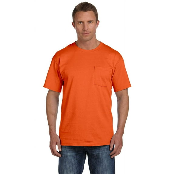 Fruit Of The Loom 3931P Adult 5 Oz. Hd Cotton Pocket T-Shirt