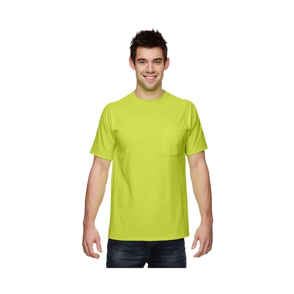 Fruit Of The Loom 3931P Adult 5 Oz. Hd Cotton Pocket T-Shirt