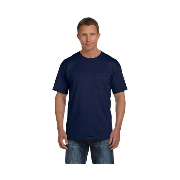 Fruit Of The Loom 3931P Adult 5 Oz. Hd Cotton Pocket T-Shirt