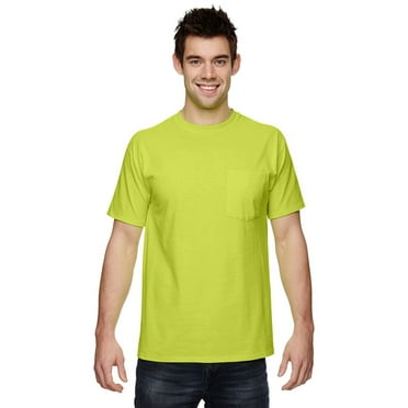 Fruit Of The Loom 3931P Adult 5 Oz. Hd Cotton Pocket T-Shirt