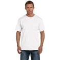thumbnail image 1 of FRUIT OF THE LOOM 3931P ADULT 5 OZ. HD COTTON POCKET T-SHIRT, White, 3X, Pack Of 4, Mens Workout Shirts, 1 of 1