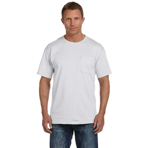 Fruit Of The Loom 3931P Cotton Pocket T-Shirt, Pack Of 4